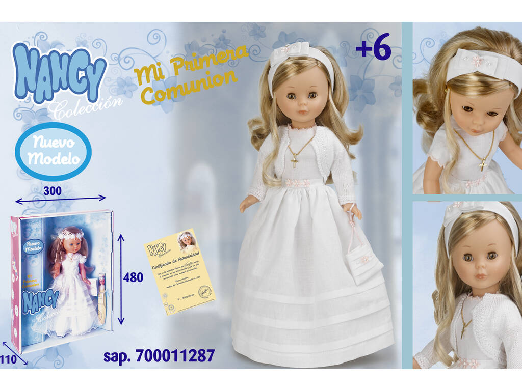 Nancy 40 cm. A Minha Primeira Comunhão Loura 