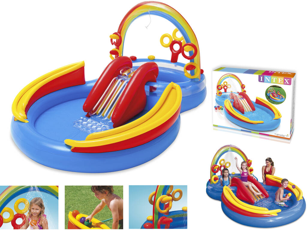 Centro gioco Arcobaleno 297x193x135 cm Intex 57453NP