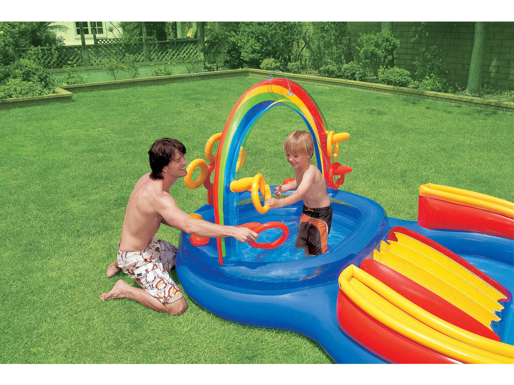 Centro gioco Arcobaleno 297x193x135 cm Intex 57453NP