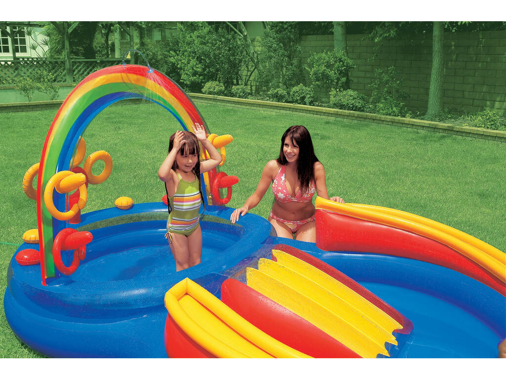 Centro gioco Arcobaleno 297x193x135 cm Intex 57453NP