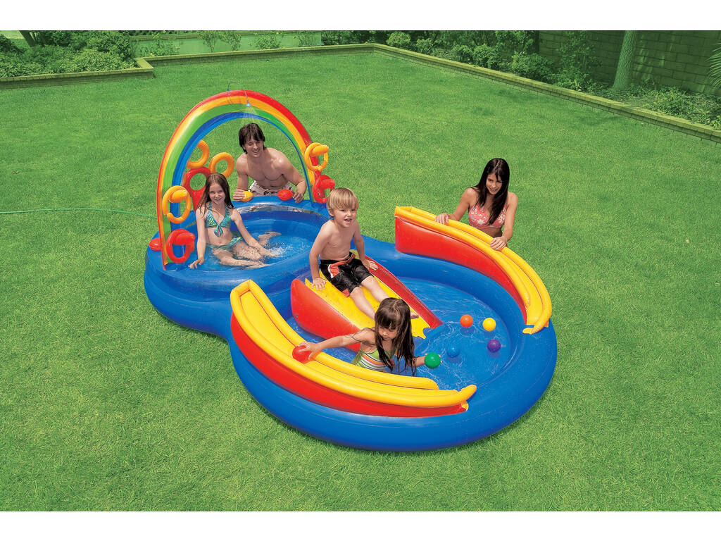 Centro gioco Arcobaleno 297x193x135 cm Intex 57453NP