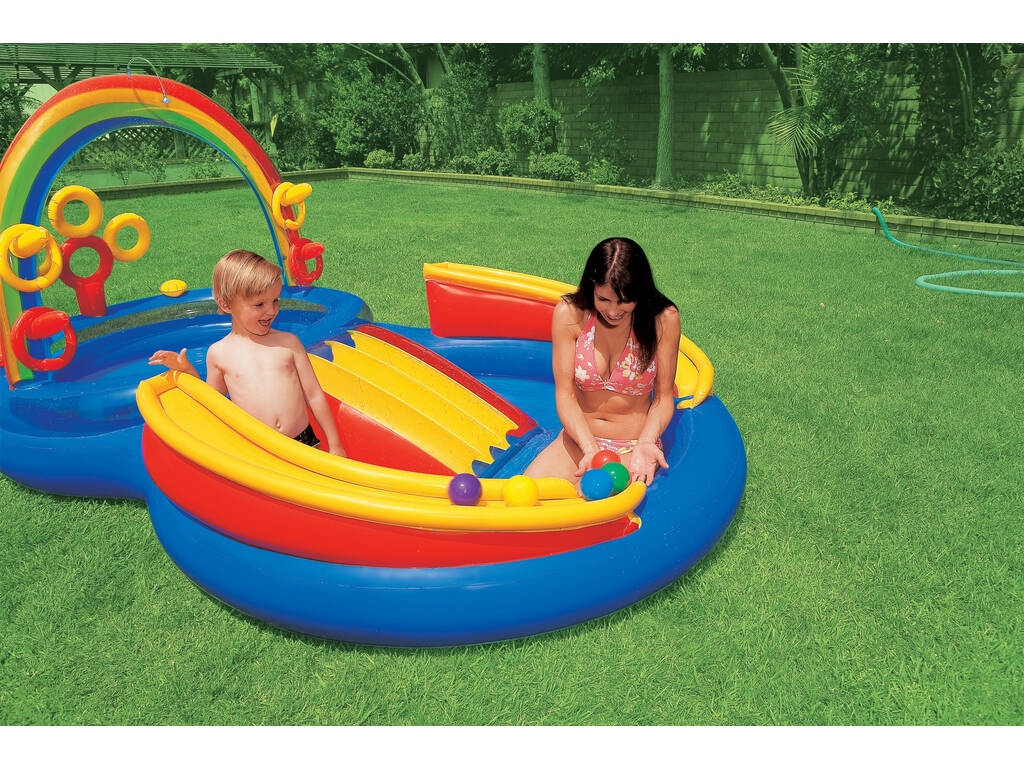 Centro gioco Arcobaleno 297x193x135 cm Intex 57453NP
