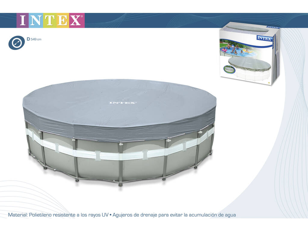 Telo di Copertura per Piscina da 549 cm Intex 28041