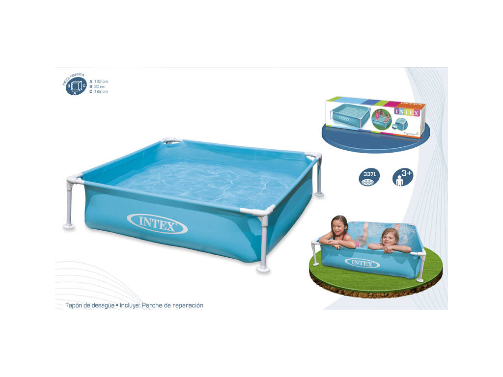 Piscine Hors Sol 122x122x30 cm Intex 57173 