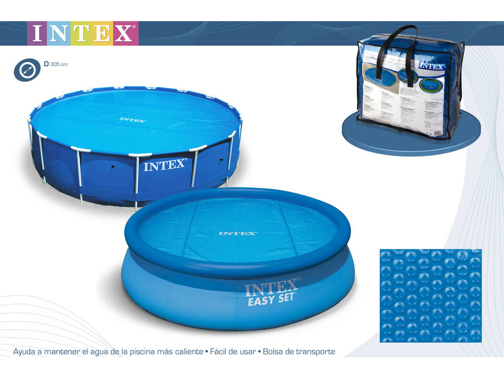 Telo di Copertura Solare per piscine da 305 cm Intex 29021