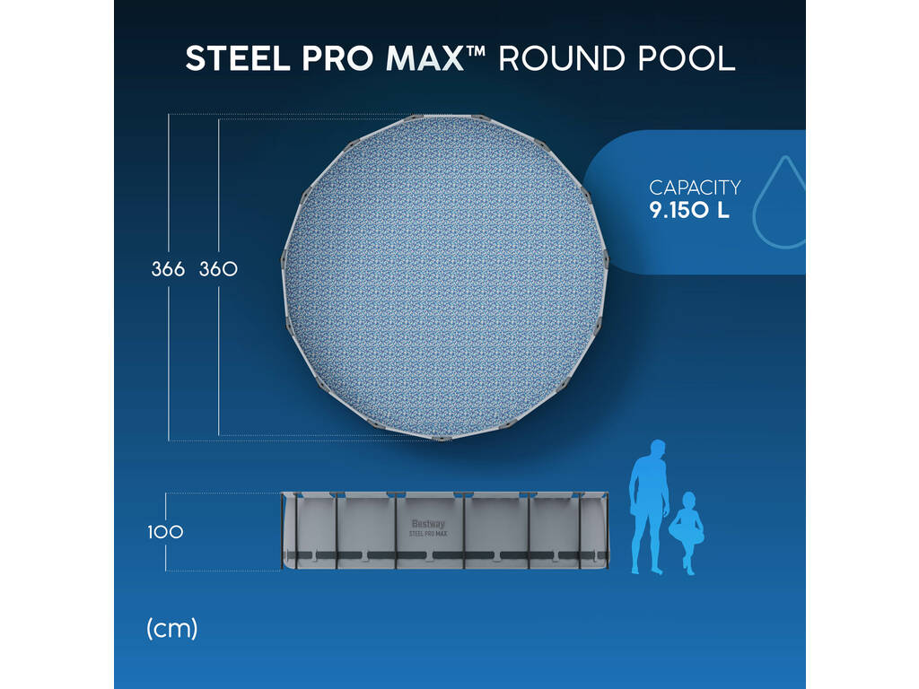 Piscina Fuori terra 366x100 cm Bestway 56418
