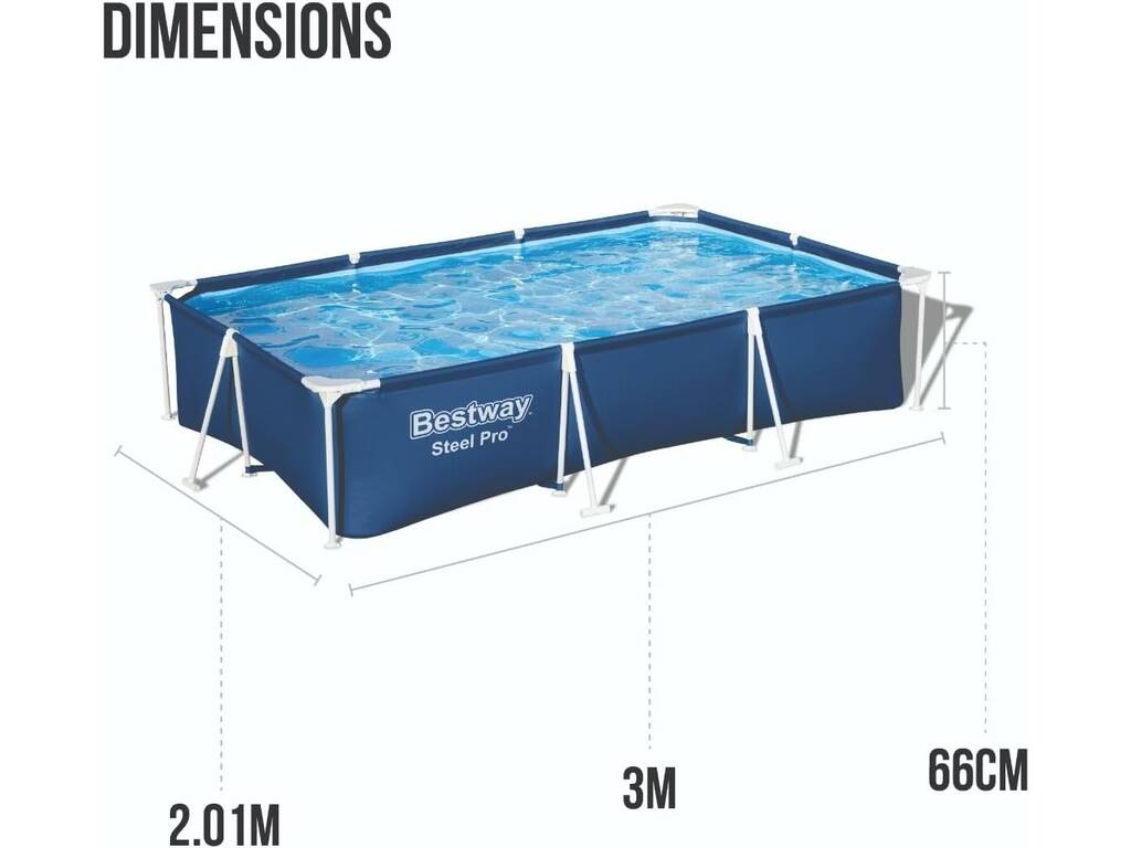 Piscina Fuori terra 300x201x66 cm Bestway 56411