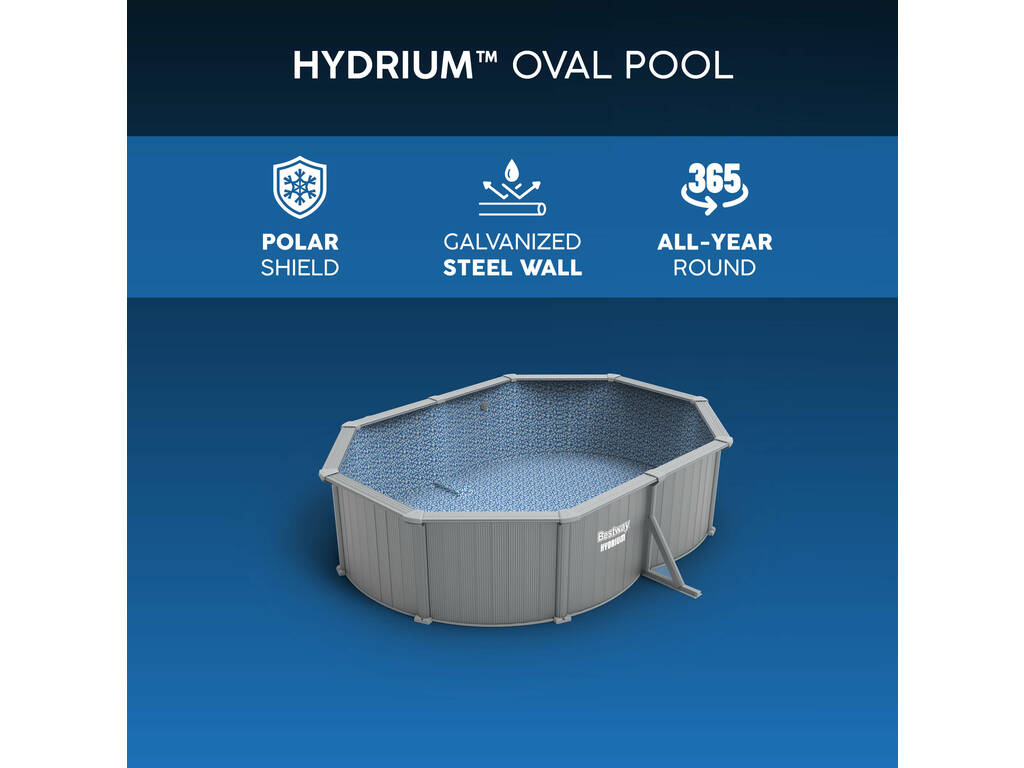 Piscine Hors Sol Hydrium 500 x 366 x122 cm Bestway 56586