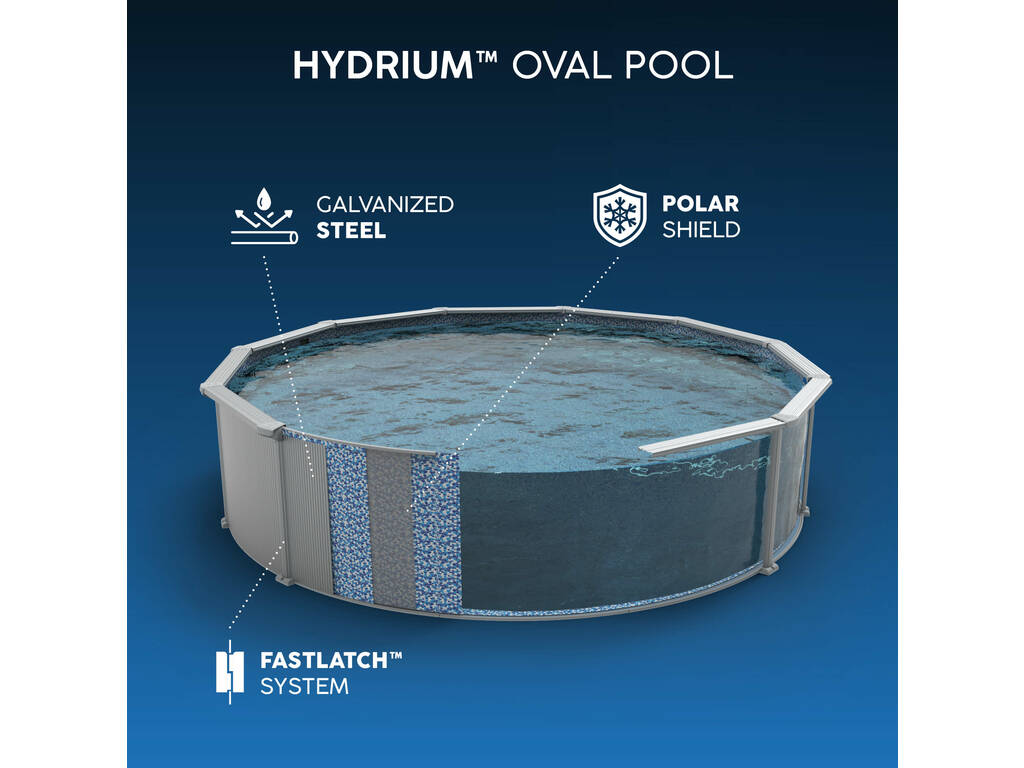 Piscine Hors Sol Hydrium 500 x 366 x122 cm Bestway 56586