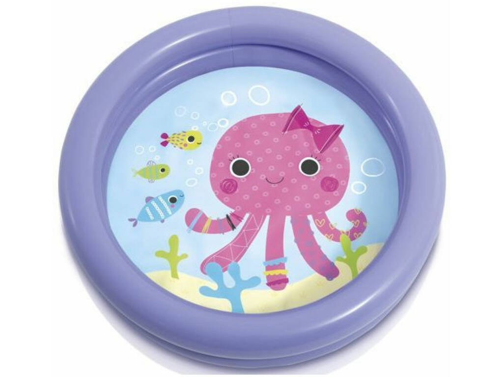 Piscina Baby Fondo Animaletti 61x15 cm Intex 59409