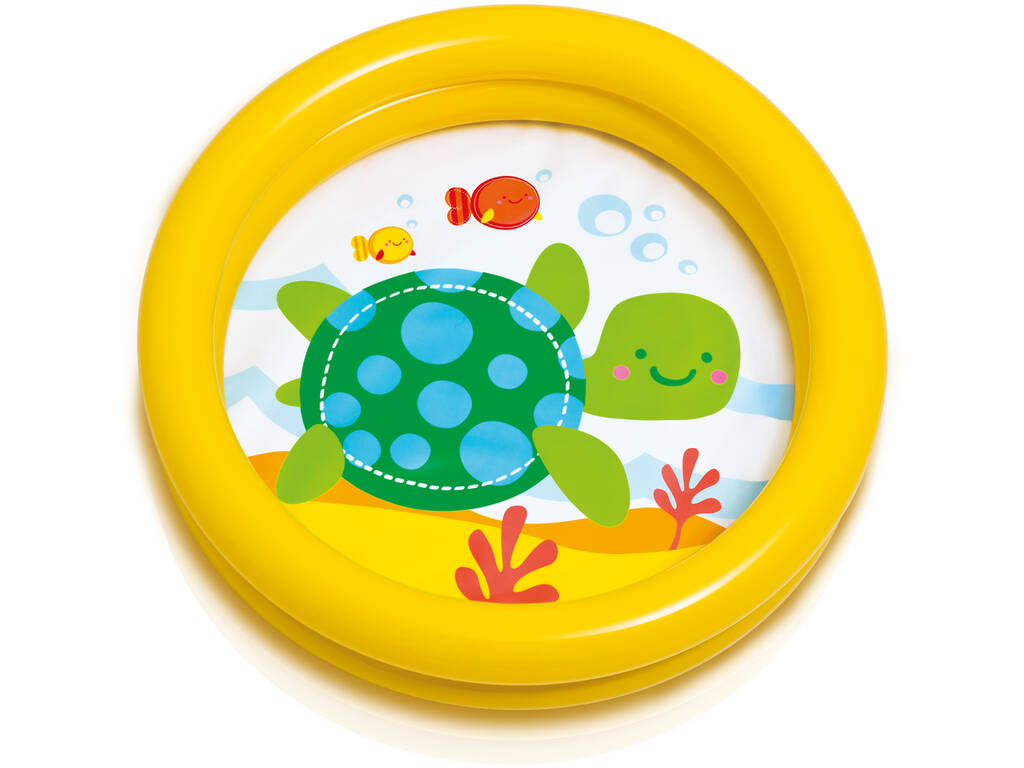 Piscina Baby Fondo Animaletti 61x15 cm Intex 59409