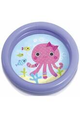Piscina Gonflable 2 anneaux 61x15cm. Petits Poissons Intex 59409