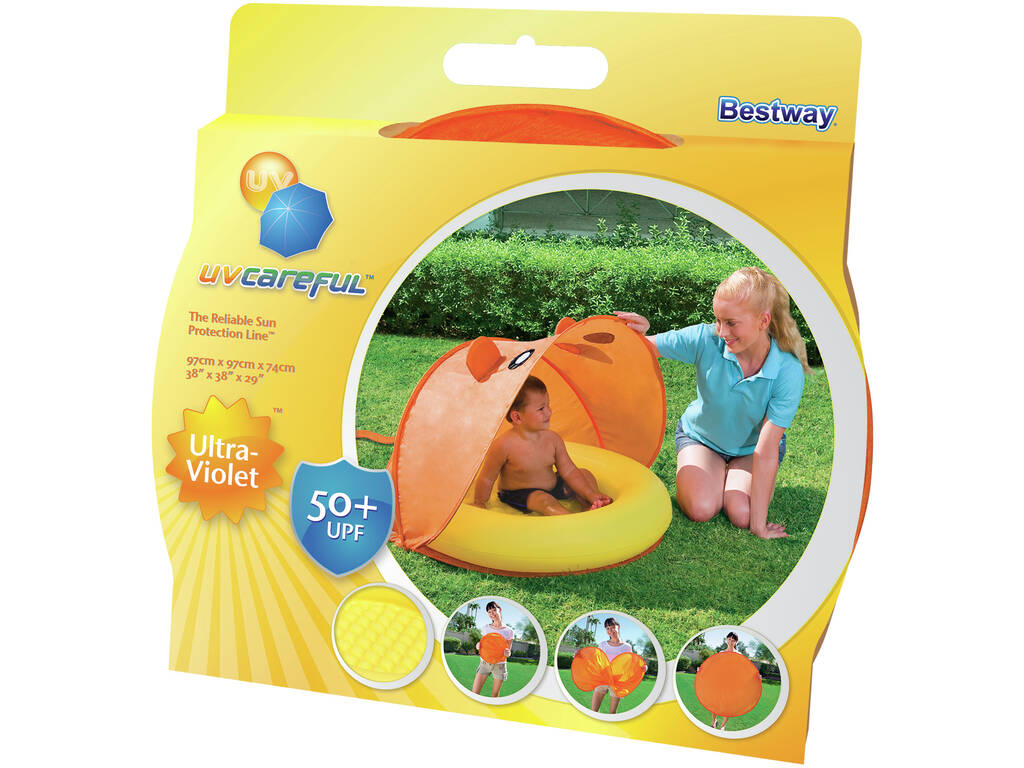 Piscina Insuflável 97x97x74 cm. Com Tecto