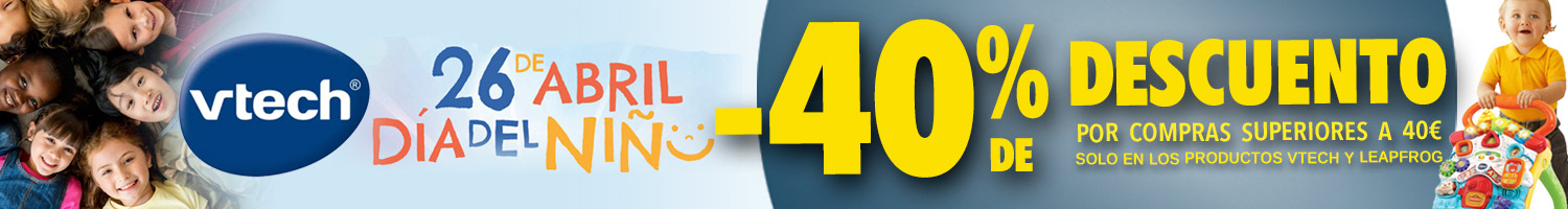 Vtech cupón 40% descuento