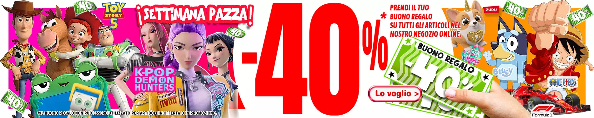 Settimana pazza Buono Regalo 40%
