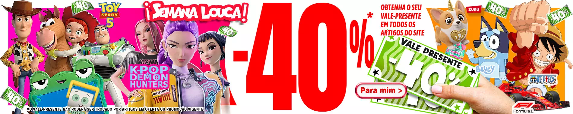 Semana Louca: Vale-presente 40%