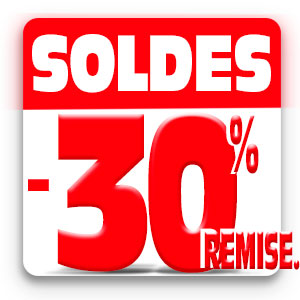 Soldes de 30%