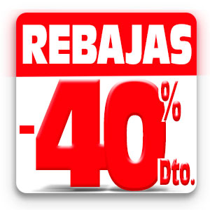 Rebajas del 40%