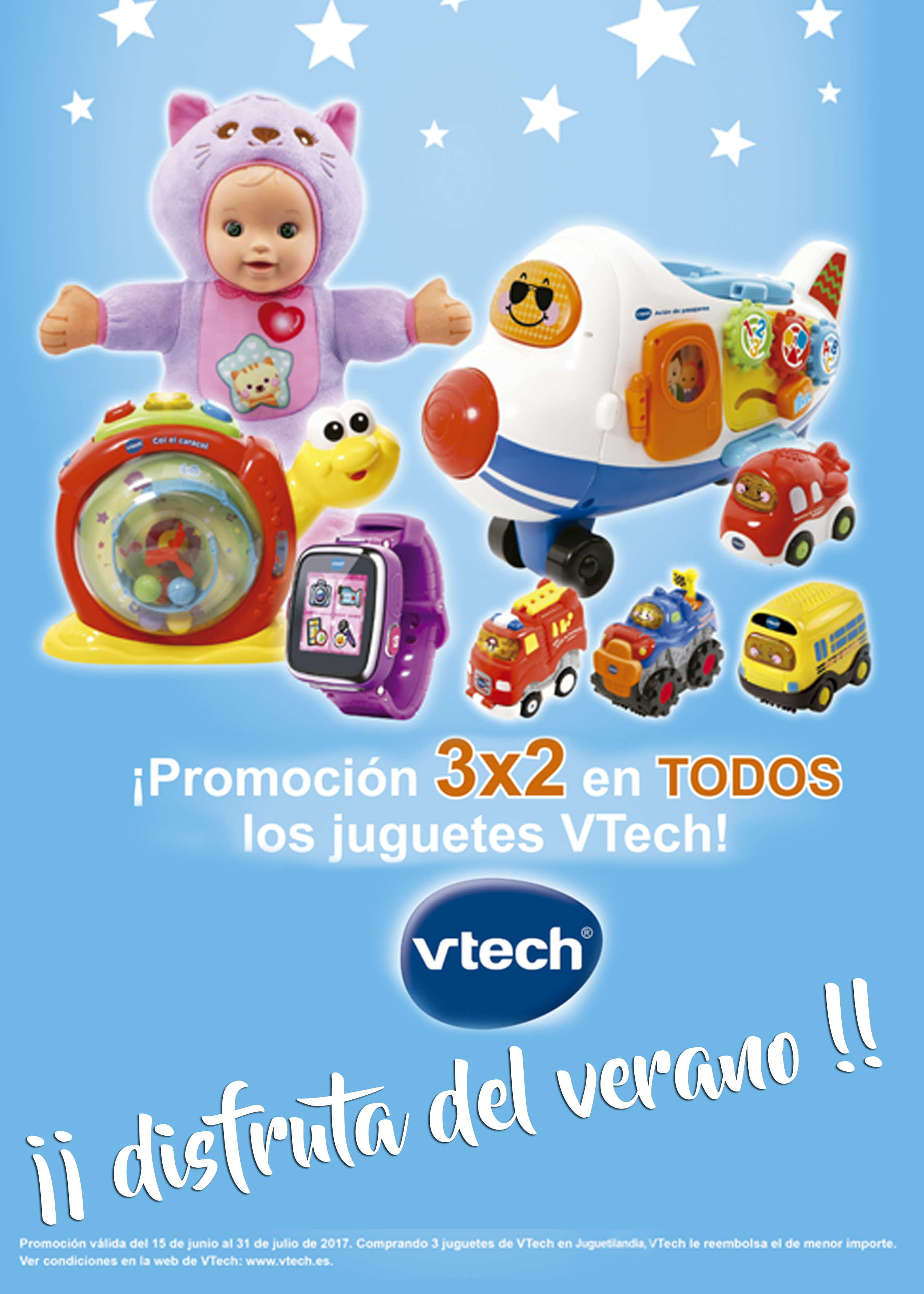 Promoción 3x2 en TODOS los juguetes Vtech