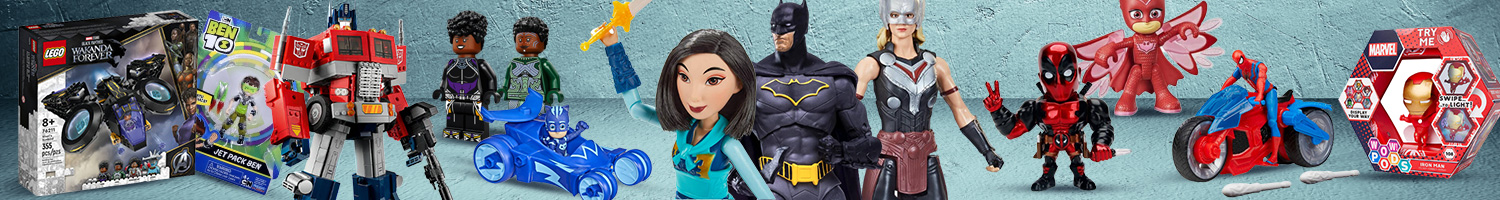 Jouets de super Héros et méchants
